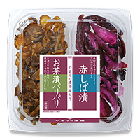 二色 お茶漬パリパリ・赤しば漬 80g