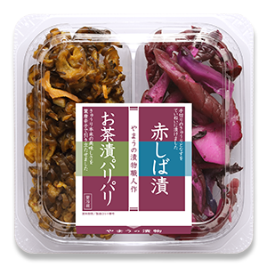 二色 お茶漬パリパリ･赤しば漬 80g