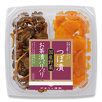 国産二色 お茶漬パリパリ・つぼ漬 80g