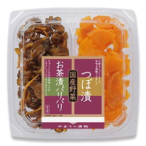 国産二色 お茶漬パリパリ・つぼ漬 80g