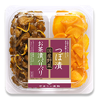 国産二色 お茶漬パリパリ・つぼ漬 80g