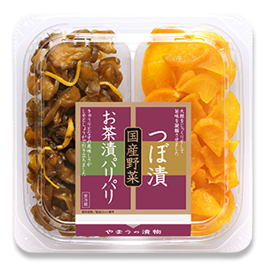 国産二色 お茶漬パリパリ・つぼ漬 80g